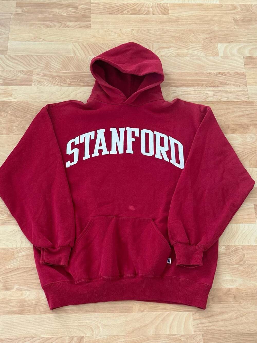 Vintage Russell Athletic Stanford University Red Pullover Hoodie XXL Made in USA